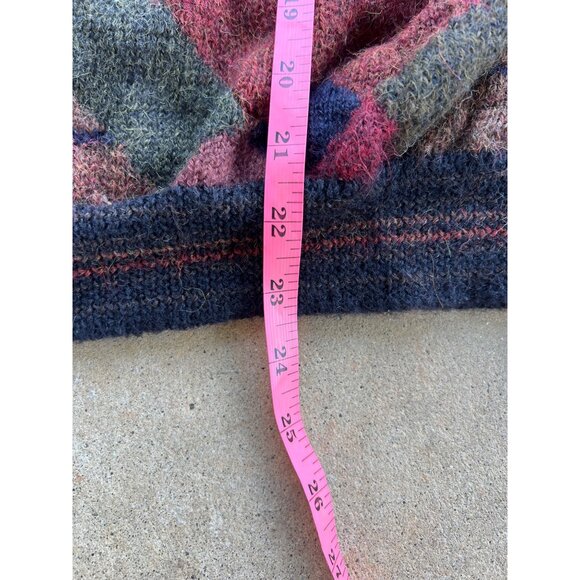 Vintage Tuttle XL Geometric Cosby Alpaca Wool Sweater A4 - Picture 5 of 5